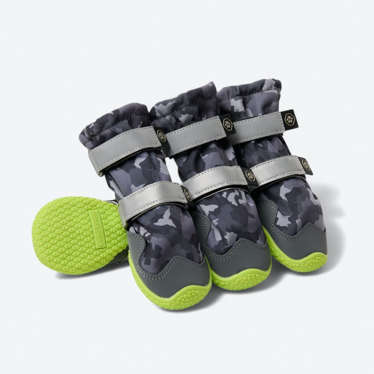 Flex Shell Water-resistant Dog Boots - Grey Camo