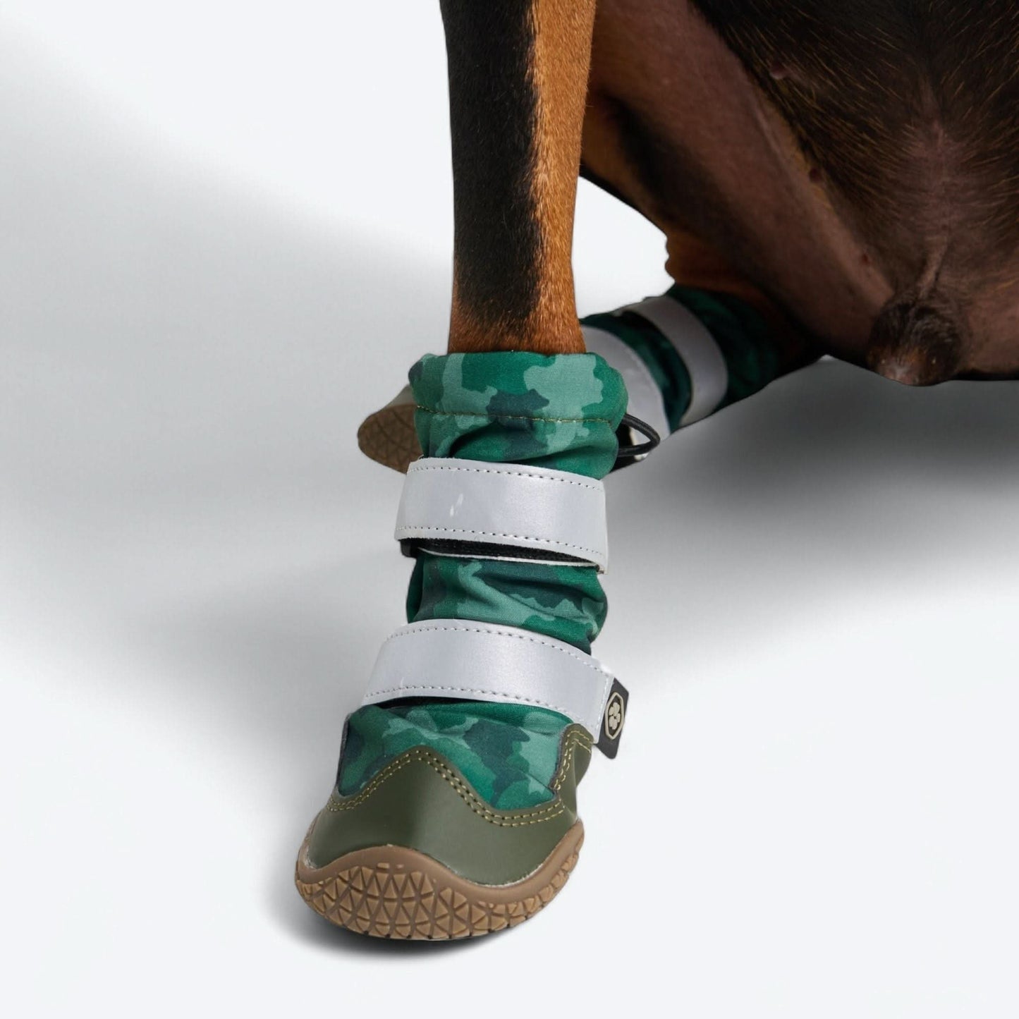 Flex Shell Water-resistant Dog Boots - Green Camo