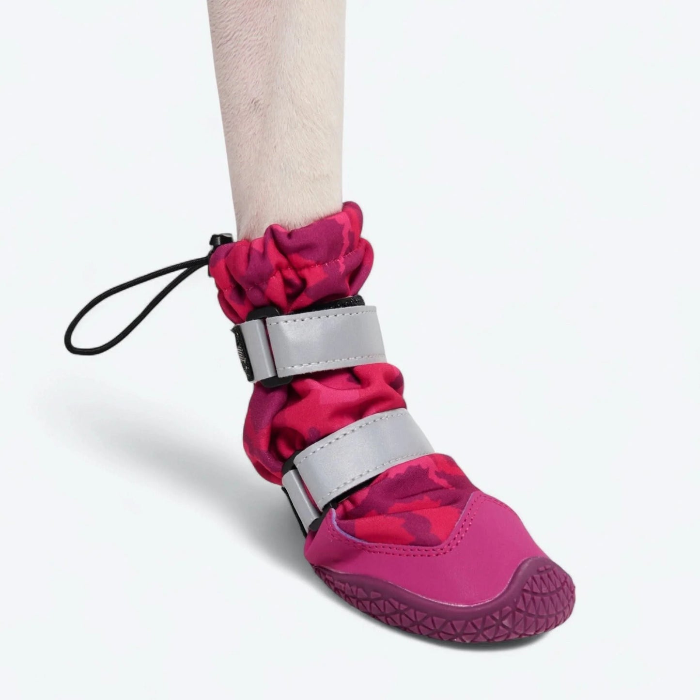 Flex Shell Water-resistant Dog Boots - Fuchsia Camo