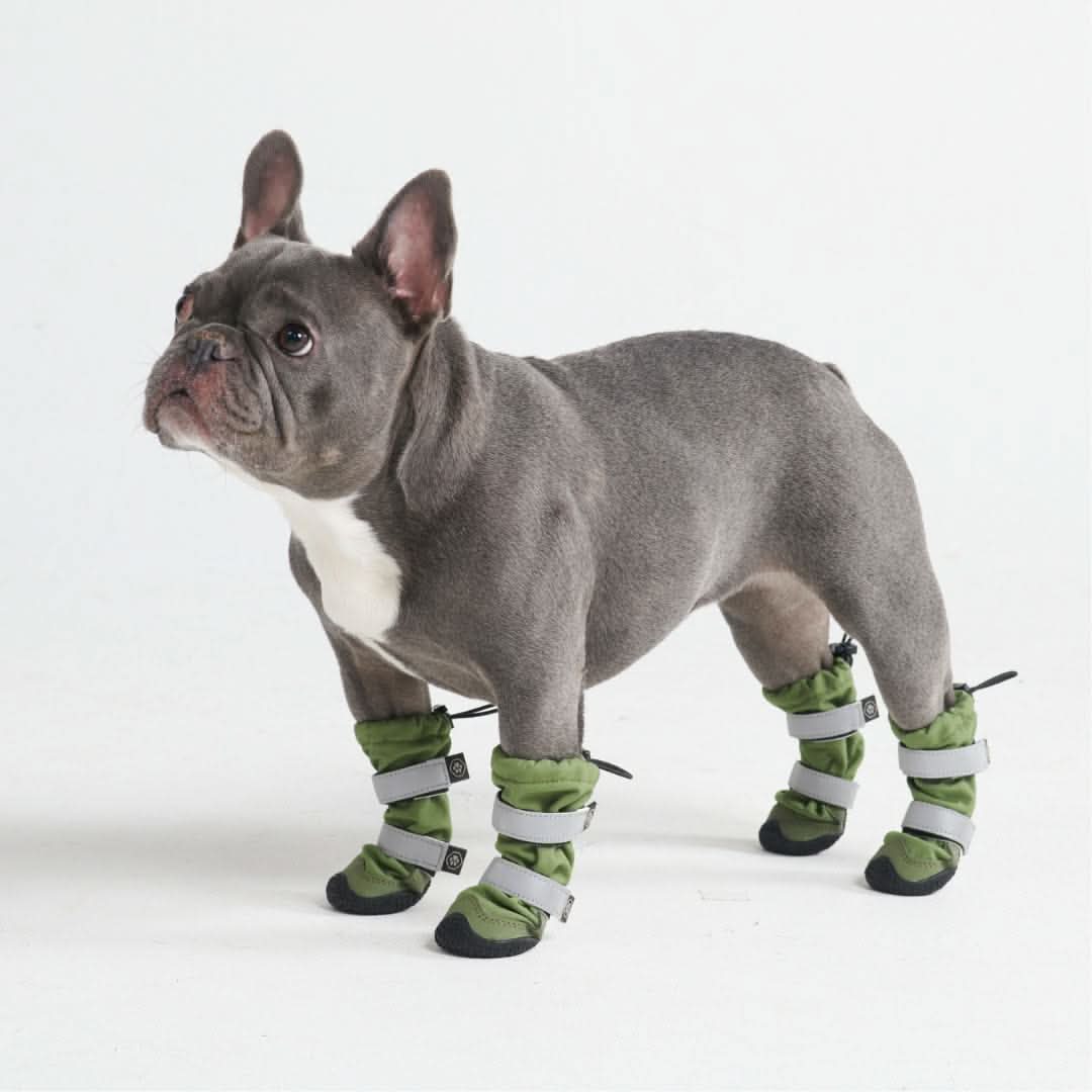 Flex Shell Water-resistant Dog Boots - Green