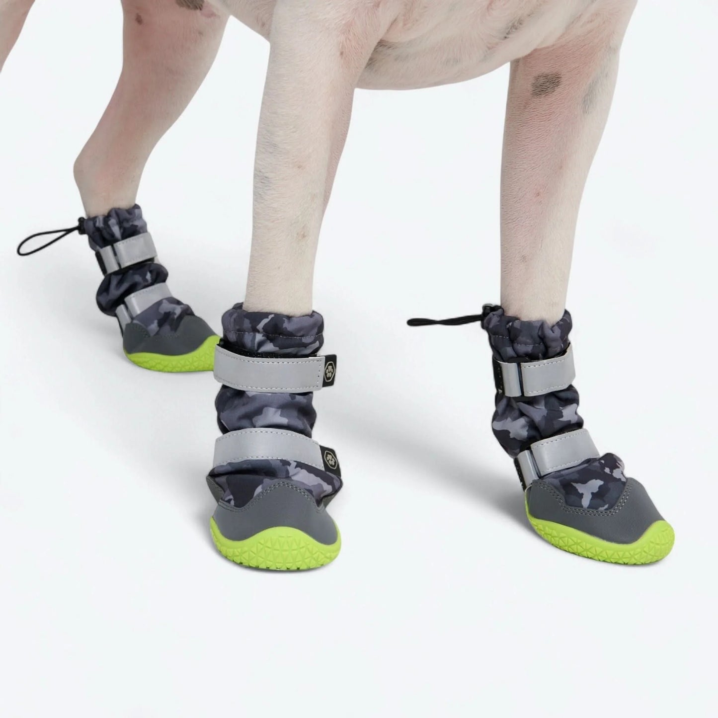 Flex Shell Water-resistant Dog Boots - Grey Camo