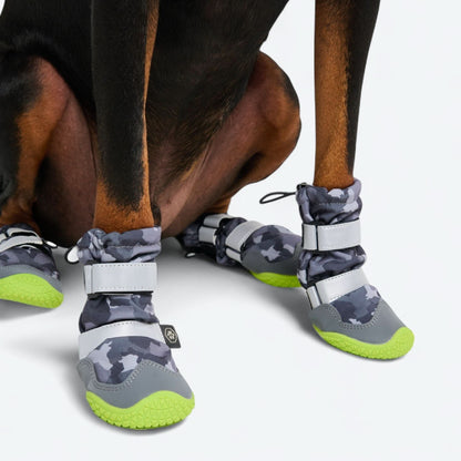 Flex Shell Water-resistant Dog Boots - Grey Camo