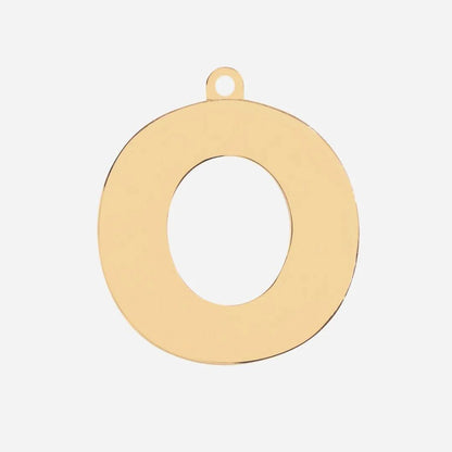 Initial Letter Jewelry Tag - O