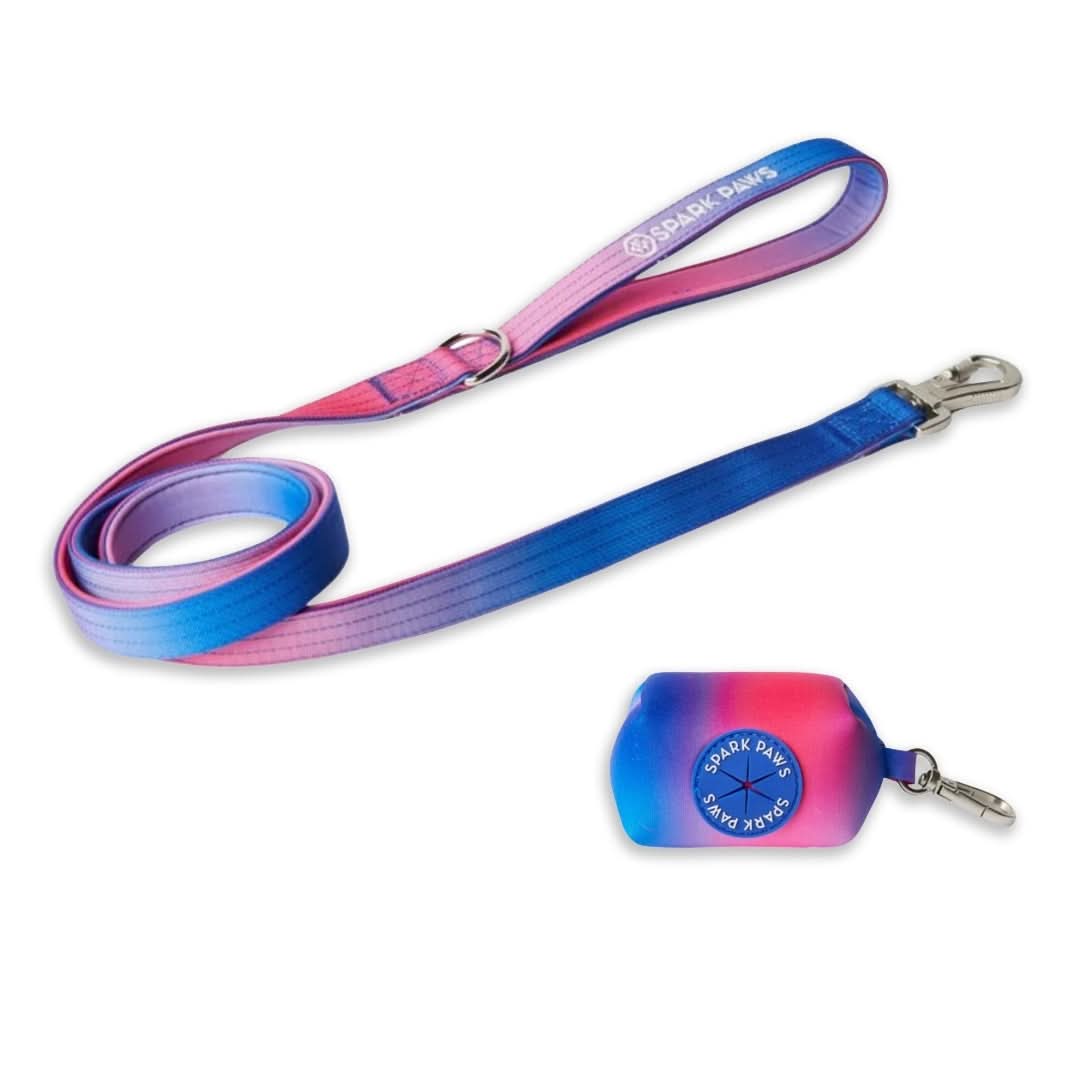 Leash and Poop Bag Holder Set