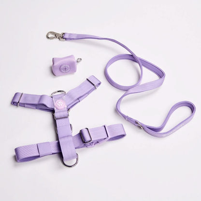 Leash and Poop Bag Holder Set