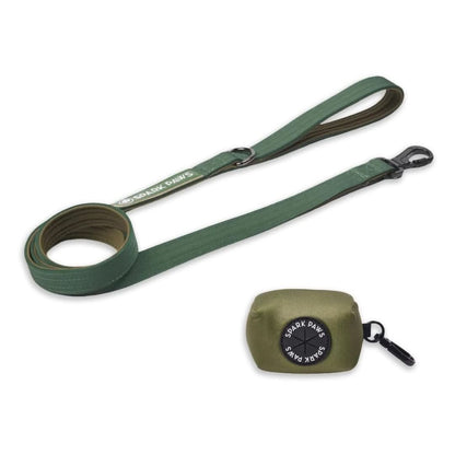 Leash and Poop Bag Holder Set