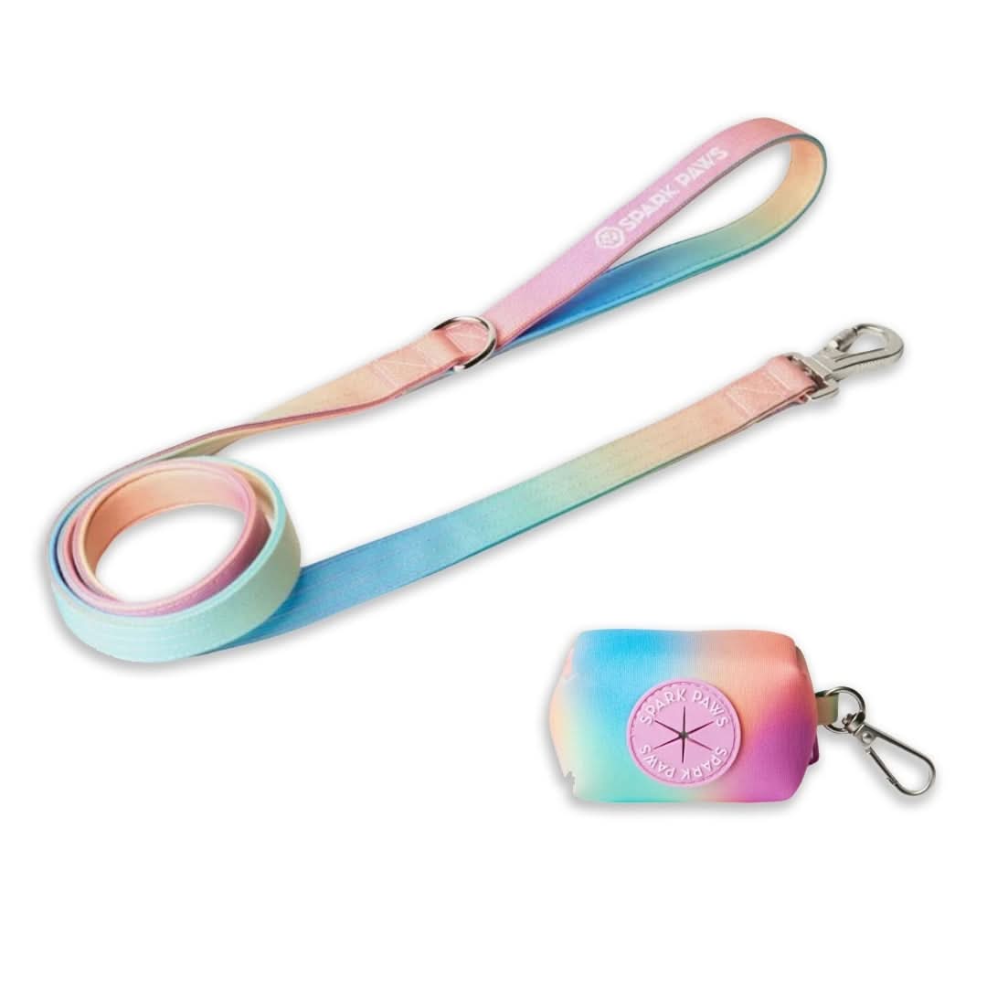 Leash and Poop Bag Holder Set