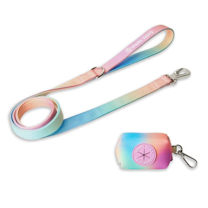 Leash and Poop Bag Holder Set