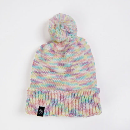 Human Pompom Hat - Pastel Icing