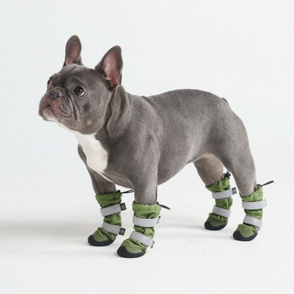 Flex Shell Water-resistant Dog Boots - Green