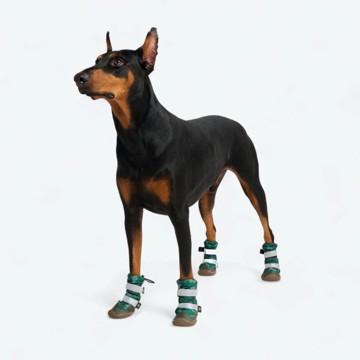 Flex Shell Water-resistant Dog Boots - Green Camo