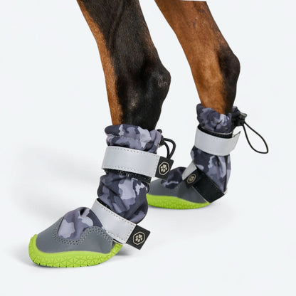 Flex Shell Water-resistant Dog Boots - Grey Camo